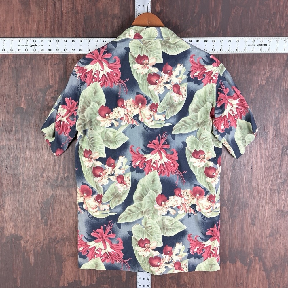 Chaps Ralph Lauren Short Sleeve Hawaiian Shirt Large Button Up Men Small Vintage - Picture 9 of 9